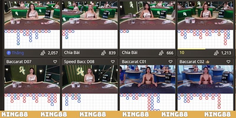 Người chơi Baccarat Online áp dụng chiến thuật soi cầu để đặt cược